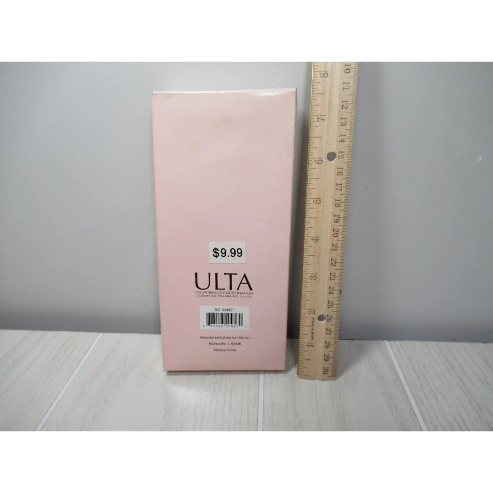 Ulta cosmetics Silver tone pink tassel heart lock gems charms keychain bag clip